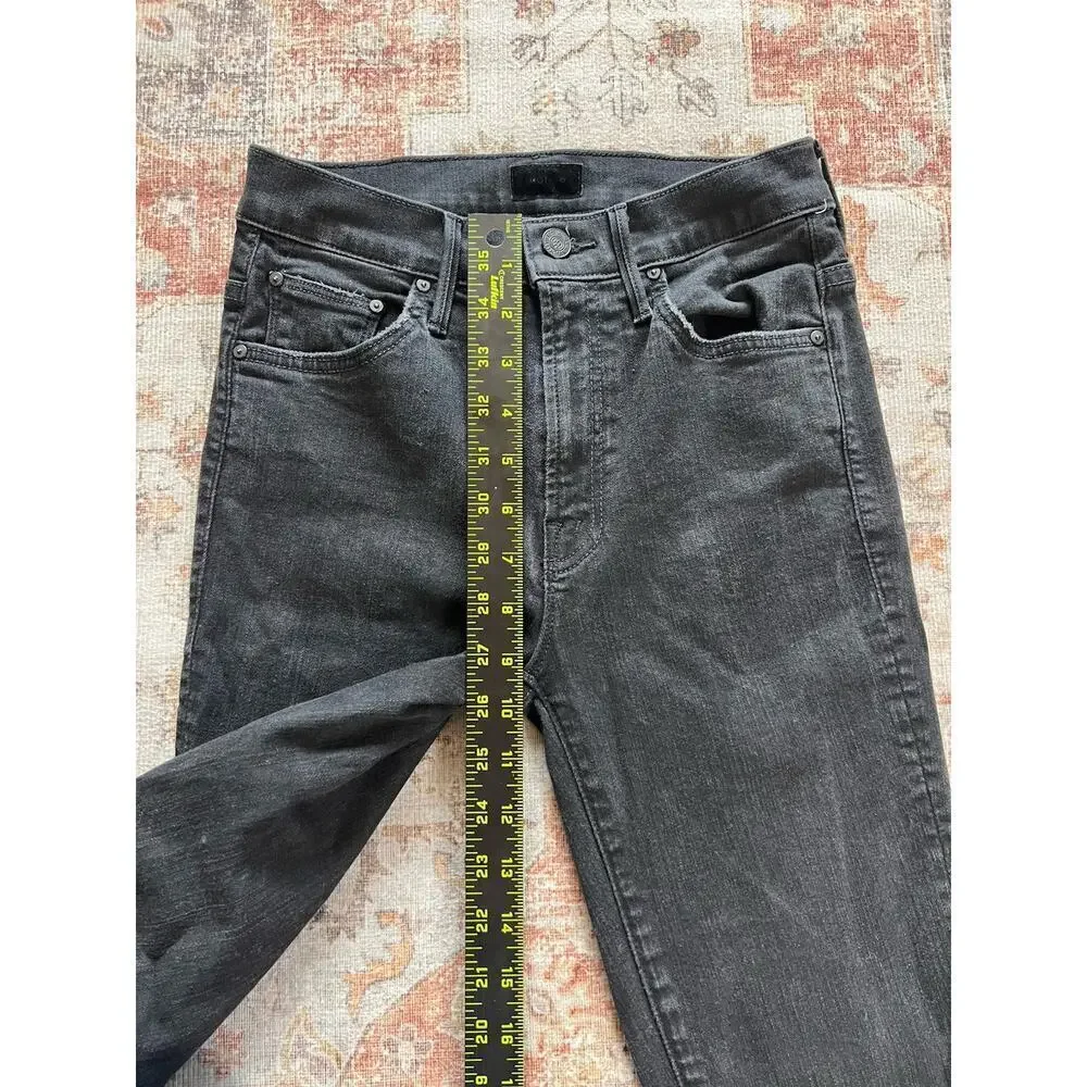Mother The Insider Crop Ankle Not Guilty Womens Black Jeans Size 25 - Picture 4 of 10